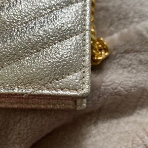 Saint Laurent Small Monogram Envelope Leather Bag